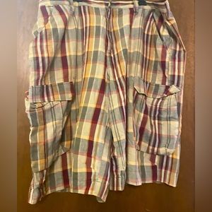 US Polo Assn Men's Shorts Size 42  Plaid Lightweight Cargo Short NWT
